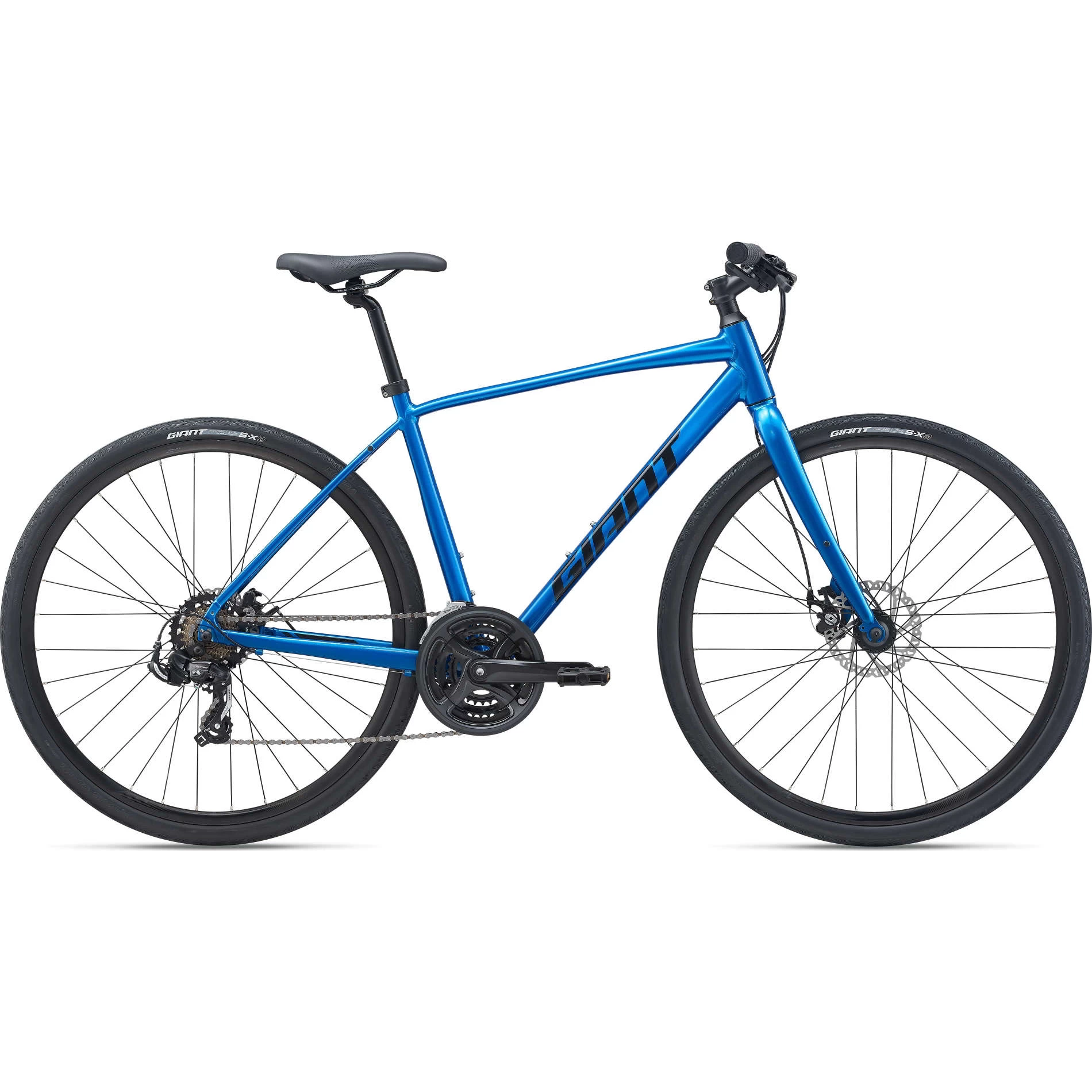 Giant Escape 3 Disc Hybrid Bike In Metallic Blue