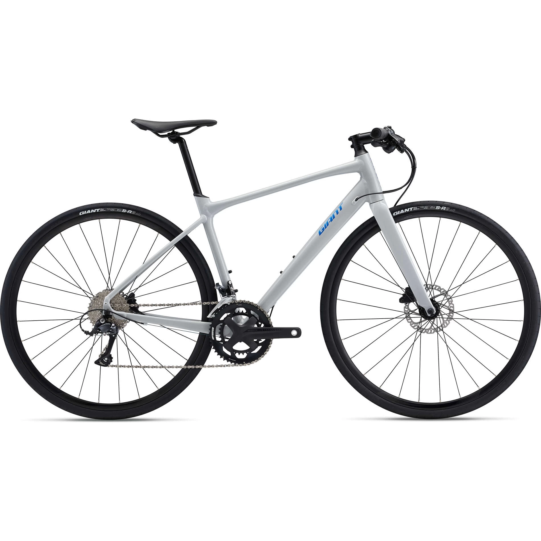 Giant FastRoad SL 2 Hybrid Bike In Good Gray