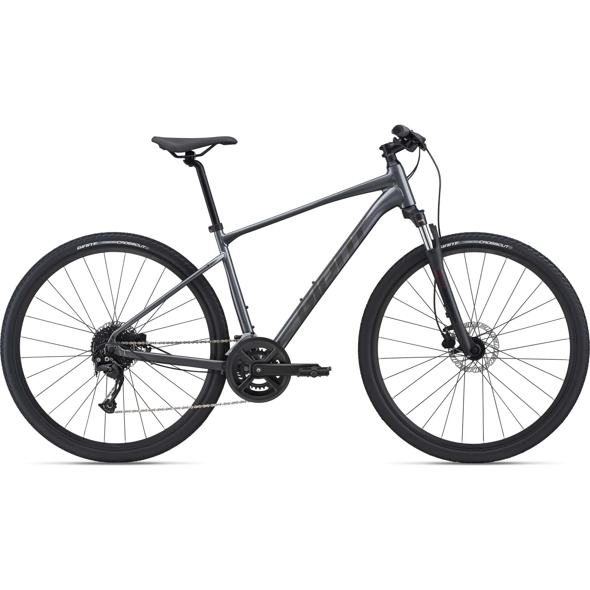 2022 Giant Roam 2 Disc Hybrid Bike In Charcoal
