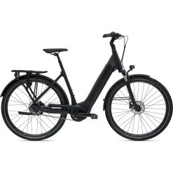 Giant DAILYTOUR E+ 2 LDS - Deep Entry City E-Bike - 2023 - Black Matt-gloss