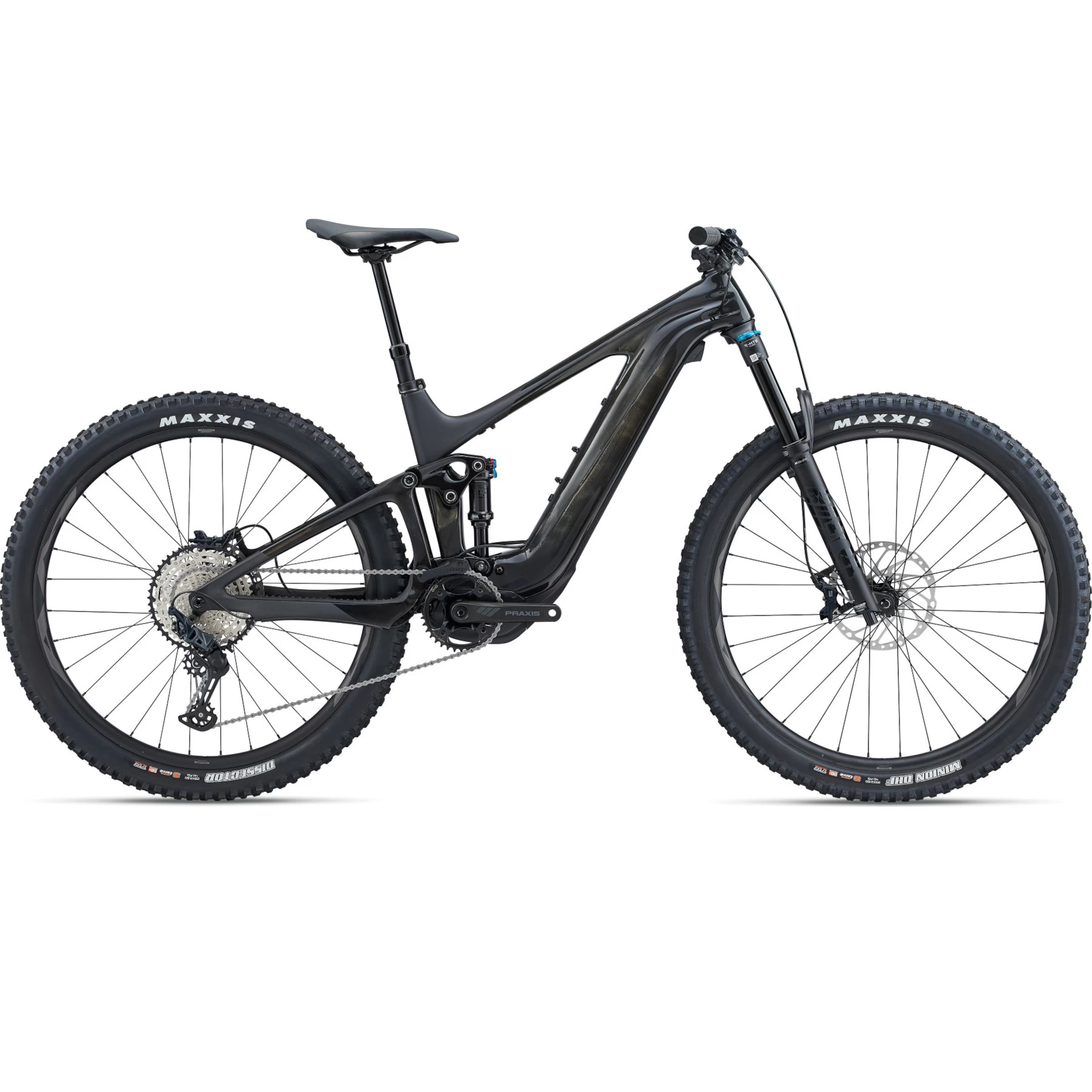 Giant TRANCE X ADVANCED E+ 2 - Carbon Electric Mountain Bike - 2023 - Gloss Carbon Smoke/ Matte Carbon Smoke